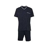götzburg shorty, v-ausschn. , ensemble de pyjama homme, blau (navy 8414), xxxx-large (taille fabricant: 60)