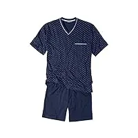 götzburg shorty, v-ausschn. , ensemble de pyjama homme, blau (navy 8414), xxx-large (taille fabricant: 58)