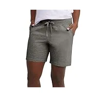 hanes women's jersey pocket short l grey