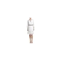 nydj robe trapèze nanette en dentelle avec solution de coupe détachable pour femme - blanc - 34