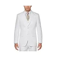 perry ellis men's big-tall linen suit jacket, bright white, 50/large