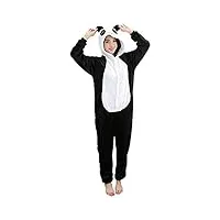 adulte kigurumi unisexe anime animal costume cosplay combinaison pyjama ou déguisement - panda - taille s