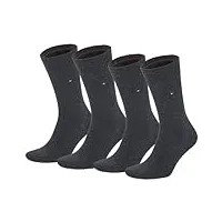 chaussettes pour homme tommy hilfiger classic lot de 6 paires d’excellentes chaussettes de marque, design classique. - gris - 43-46