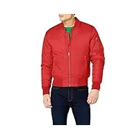 urban classics basic bomber jacket homme, rouge (fire red 697)., m