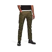 g-star raw pantalon rovic zip 3d regular tapered homme ,vert (dk bronze green d02190-5126-6059), 33w / 30l