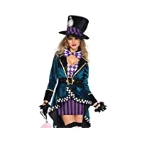 leg avenue mad hatter adult sized costumes, violet, größe: m (eur 38-40) femme
