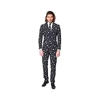 opposuits prom suits for men – pac-man – comes with jacket, pants and tie in funny designs costume d39homme, noir, 36 homme