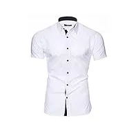 kayhan homme chemise manches courtes, florida white (l)