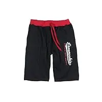lavecchia men's bermuda shorts black-red big sizes, taille:4xl