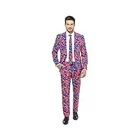 opposuits crazy prom suits for men – the fresh prince – comes with jacket, pants and tie in funny designs costume d39homme, mauve, 50 homme