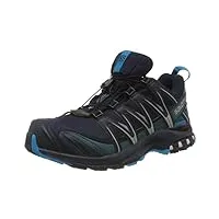 salomon xa pro 3d gore-tex chaussures imperméables de trail running pour homme, stabilité, accroche, protection longue durée, navy blazer, 44