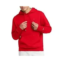 champion pull à capuche powerblend sweatshirt à capuche pour homme team red scarlet l