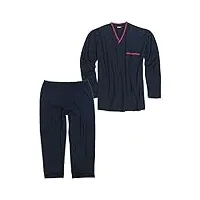 adamo ensemble de pyjama manches longues by bleu foncé, jusqu'à la grande taille 10xl, taille:9xl