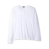 paige homme m762902 manches longues chemise henley - blanc - xx-large