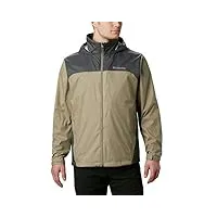 columbia big and tall glennaker lake rain jacket blouson de pluie, tusk/grill, 6x homme