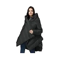 orolay doudoune en duvet pour femme chaud manteau mi-longue d'hiver de taille plus le noir f