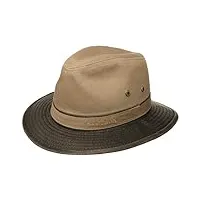 stetson chapeau en coton anti uv homme - de soleil d'été avec doublure printemps-été - m (56-57 cm) beige foncé