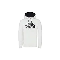the north face men's drew peak hoodie homme tnf wht/tnf blk fr: xl (taille fabricant: xl)