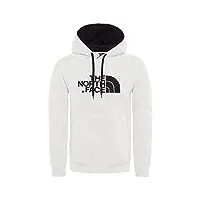 the north face men's drew peak hoodie homme tnf wht/tnf blk fr: m (taille fabricant: m)