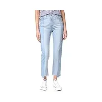 ag adriano goldschmied women's phoebe vintage high waisted patchwork jean, 19 years splinter, 29