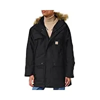 carhartt quick duck sawtooth parka manteau, black, xl taille normale homme
