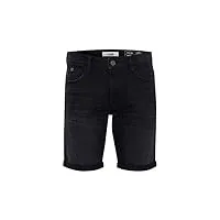 blend grilitsch short en jean pantalon court denim pour homme extensible coupe slim, taille:xxl, couleur:denim black (76204)