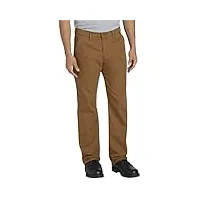 dickies - pantalon de menuisier en toile de coton pour homme, coupe droite, caramel, 34w/32l
