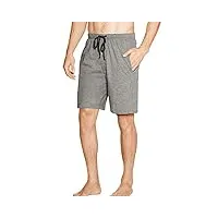 hanes men's jersey lounge drawstring shorts with logo waistband 2-pack