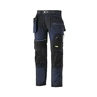 snickers 69029504046 flexiwork pantalon de travail avec poches holster taille 46 bleu marine/noir