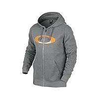 oakley ellipse sweat-shirt à capuche zippée homme athletic heather grey fr : xl (taille fabricant : xl)