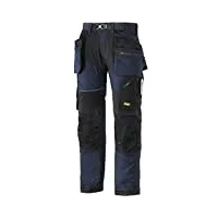 snickers 69029504048 flexiwork pantalon de travail avec poches holster taille 48 bleu marine/noir
