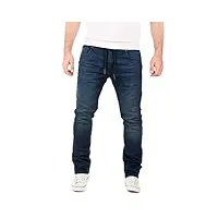 wotega noah - pantalon en jean pour hommes - pantalon de jogging en jean pour hommes - pantalon de jogging moderne, bleu (dress blues 3r4024), w32/l32