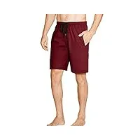 hanes men's jersey lounge drawstring shorts logo waistband 2-pack
