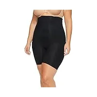 spanx women's plus size power conceal-her¿ high-waisted mid-thigh short very black 3x