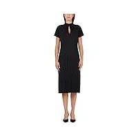 marc cain collections kleid jc 21.17 j71 robe, noir (noir 900), 44 femme