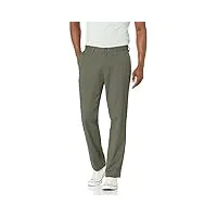 nautica pantalon chino extensible pour homme coupe classique avant plat - vert - 38w x 32l