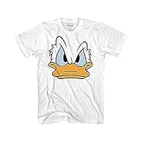 mad donald duck face disney world disneyland funny mens adult graphic costume humor apparel tee t-shirt (large)