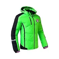 nebulus veste de ski skibrök - col montant, veste d'hiver - homme vert, m