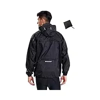 baleaf veste de pluie unisexe pliable coupe vent homme running veste pluie velo veste cyclisme homme manteaux imperméables à capuche-noir-xl