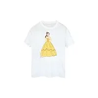 disney fille princesses classic belle t-shirt 12-13 years blanc