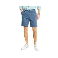 nautica men's chino bermuda shorts blue in size 35w