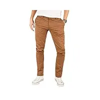 yazubi kyle - pantalon chino marron pour hommes - pantalon chino business pour hommes - chinojeans avec stretch, marron (camel otter 181018), w34/l38