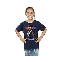 disney fille coco miguel logo t-shirt 5-6 years marine