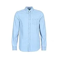 gant the regular shirt chemise casual, bleu (indigo), small homme