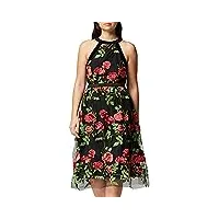 marque amazon - truth & fable robe midi à fleurs femme, multicolore (multicoloured), 36, label:xs