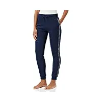tommy hilfiger pantalon de jogging femme sweatpants long, bleu (navy blazer), m