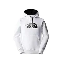 the north face nf00ahjyla9 m drew peak pullover hoodie - eu sweatshirt homme white-black taille xxl