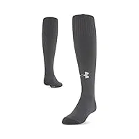 under armour chaussettes de foot solid over-the-calf chaussettes de sport homme graphite// white (040) fr: m (taille fabricant: md)