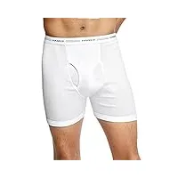 hanes men's tagless boxer briefs with comfort flex waistband 4-pack_white_large