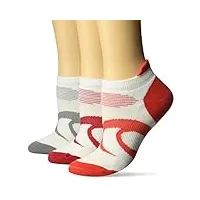 asics intensity™ chaussettes à languette unique pour femme moyen blanc/samba assortis.
